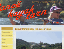Tablet Screenshot of canoekayaktarn.com